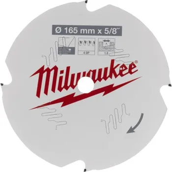Pilový kotouč MILWAUKEE Pilový kotouč 165x5/8x1.8x4D, 1ks