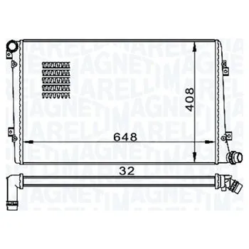 Chladič motoru Chladič, chlazení motoru MAGNETI MARELLI 350213157300