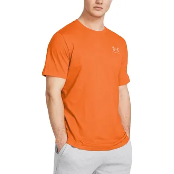 tričko Under Armour Sportstyle Left Chest - Atomic/White L