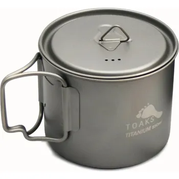 Jednorázové nádobí Toaks LIGHT Ultralehký titanový hrnec 550 ml 45705