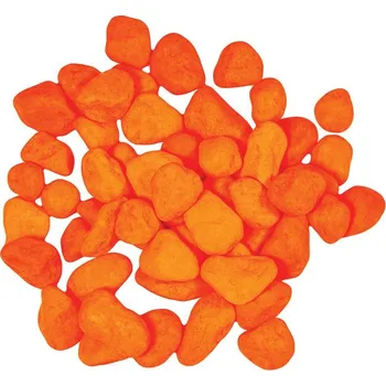 Happet Akvarijní štěrk - Oranžový Zrnitost/Váha: 40 mm/1 kg