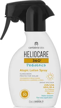 Přípravek na opalování Heliocare 360° Pediatric Atopic Lotion opalovací mléko ve spreji SPF50 250 ml