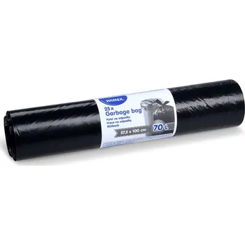 Pytle na odpadky Pytle na odpad 120 l černé57,5 x 100 cm 70L [25 ks]