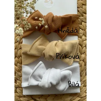 Čelenka Čelenka s mašlí - výběr ze 14 barev Barva: Písková