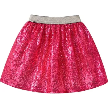Dívčí sukně Dívčí mini sukně s flitry červená Velikost: 4T (98-104)