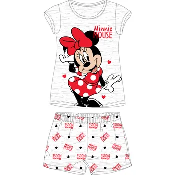 Dívčí pyžamo Minnie Mouse - licence Dívčí pyžamo - Minnie Mouse 5204B351W, světle šedý melír Barva: Šedá, Velikost: 110