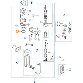 Pohon brány Nice PPD1704.4540 kluzný kroužek WALKY