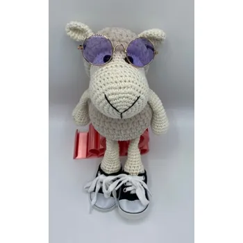 Brýle pro hračky a panenky zlaté/fialové 8cm (8cm)