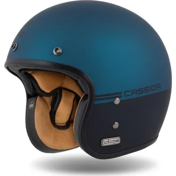 Helma na motorku Přilba Eso Super Hooligan, CASSIDA (černá matná/metalická modrá) 2026 S (55 až 56 cm)
