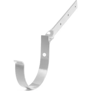 okap Bryza Překroucený kovový hák žlabu bílý