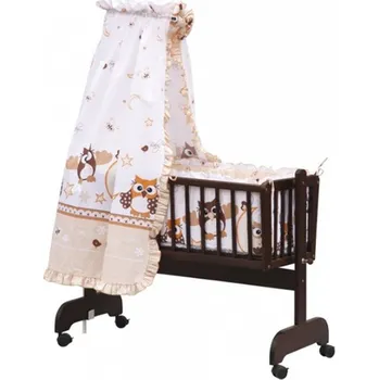 Souprava šperků Výbava do kolébky s nebesy/bez - SOVIČKA s béžovou - Scarlett, souprava s nebesy