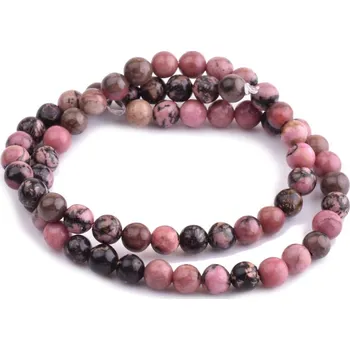 Drahý kámen Rodonit tmavý 6mm