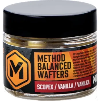 Návnadová surovina MIVARDI - Wafters Method Balanced Scopex Vanilka 8 mm 20 g