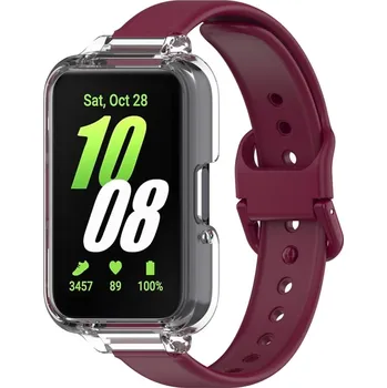 VSECHNONAMOBIL 74828 VSECHNONAMOBIL COVER SET Řemínek + obal na hodinky Samsung Galaxy Fit3 bordó