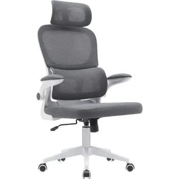 Kancelářské křeslo RENARD. Tmavě šedá/bílá