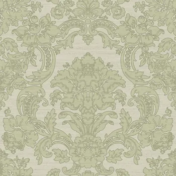 Tapeta Cristiana Masi by Parato Zelená vliesová zámecká tapeta na zeď, 33345, Tradizioni, Cristiana Masi by Parato, velikost 10,05 x 0,53 m