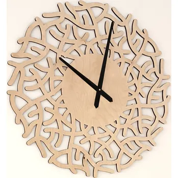 Hodiny MAJADESIGN Nástěnné hodiny TWIG - BŘÍZA Velikost: 30x30