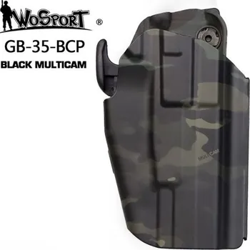 Opaskové pistolové pouzdro/holster GB35 pro Glock 17/M92 - Multicam Black, Wosport