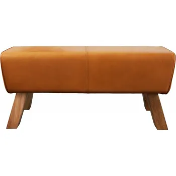 Křeslo Lavice BOCK COGNAC 100 CM pravá kůže