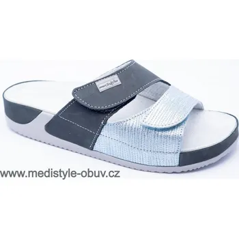 Dámská zdravotní obuv MEDISTYLE INGRID 1I-J19/2 pantofel modrý, --- - 37