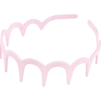 Náramek Plastová čelenka do vlasů, malé, 2 růžová nejsv.