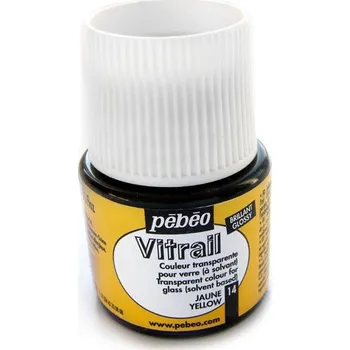 Pébéo Vitrail Transparent 45 ml, žlutá
