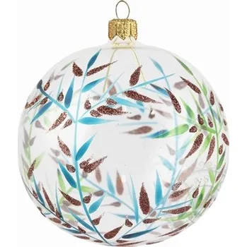 GLASSOR Skleněná vánoční baňka větvičky