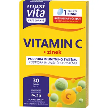 Maxi Vita Vitamin C + zinek 30 tbl.