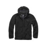 Brandit fleecová bunda s kapucí Teddyfleece Worker, černá