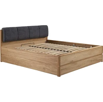 Šatní skříň Dubová postel ATLANTA 200x200 čelo grafit DÁREK ZDARMA Barevné provedení: Dub pálený