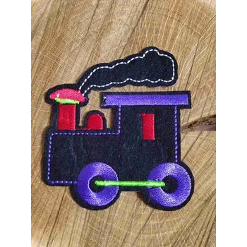 Textilní nažehlovací páska Nažehlovačka lokomotiva černá