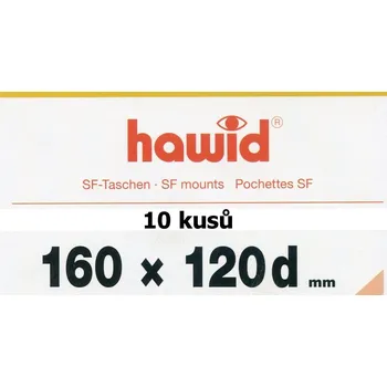 Obal pro sběratelský předmět Hawid blok 160 x 120 mm (d) - balení 10 ks černé