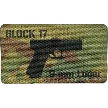 Nášivka Textilní nášivka GLOCK 17 9mm - MC, A.C.M.