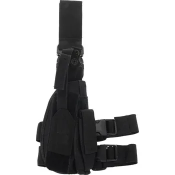 Airsoft Stehenní pistolové pouzdro Combat UK - černé, A.C.M.