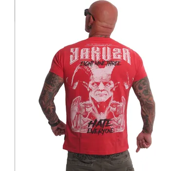 Yakuza Original Yakuza Pánské tričko Hate - červené - TSB23034 Velikosti: L
