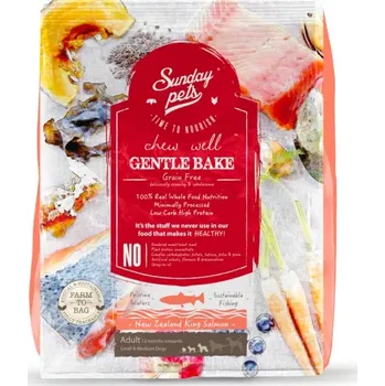 Krmivo pro psa SUNDAY PETS GENTLE BAKE SALMON ADULT SMALL/MEDIUM BREED 36 g (Losos královský z Nového Zélandu 64 %, zelenina 34,9 %)