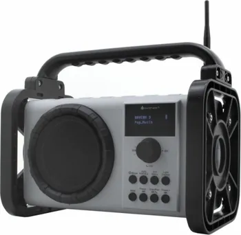 Stavební rádio Soundmaster DAB80SG stříbrné/černé 