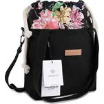 ZAGATTO dámská kabelka Black/Meadow Flowers Zagatto ZG-608