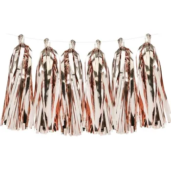 Girlanda třásně - rosegold