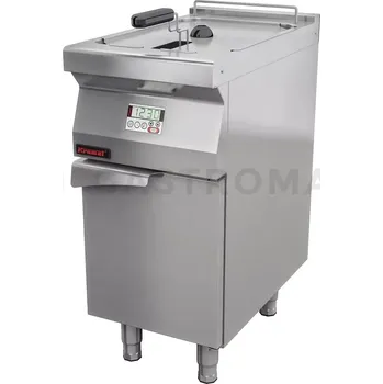 Elektrická fritéza 1x15l na uzavřeném podstavci, skříňce | KROMET, 700.FE-15f