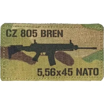 Nášivka Textilní nášivka CZ 805 BREN 5,56x45 NATO - MC, A.C.M.