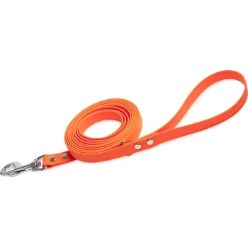 Vodítko pro psa FIREDOG BioThane vodítko 19mm 2m s ručkou a D-kroužkem Barva: Oranžová