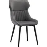 MOB Jídelní židle Tempo Kondela SAGANA (tmavě šedá + černá)