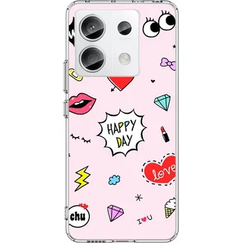 Pouzdro na mobilní telefon Kryt Xiaomi Redmi Note 13 Pro 5G Image pevný Happy Day (obal neboli pouzdro na Xiaomi Redmi Note 13 Pro 5G)