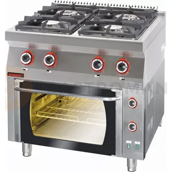 Sporák Plynový sporák 4-hořákový s elektrickou troubou | KROMET, 700.KG-4/PE-1