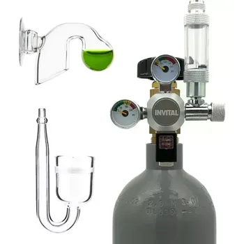 Akvaristika CO2 set Standard s nočním vypínáním s 2,1l lahví