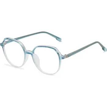 Sluneční brýle Flamenco Mystique Ovalné Okuláry Zerówki v Zlaté a Bílé Barvě, UV400, Filtr Modrého Světla, 138x57x50 mm