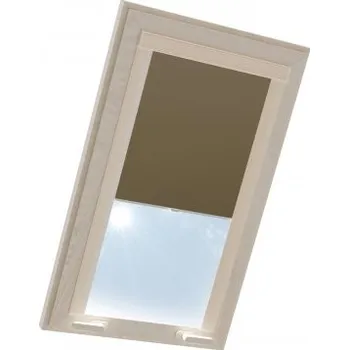 Roleta Roleta termoizolační na střešní okno VELUX v hliníkové kazetě Hnědá