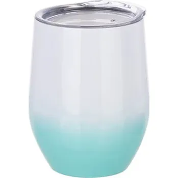 Termohrnek Termohrnek na svařené víno 360 ml bílý - zeleným gradient sublimace termotransfer
