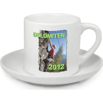 Stolování Šálek s podšálkem 200 ml ORCA Coating - bílý sublimace termotransfer